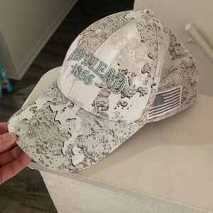 RedHead Black and White Cap